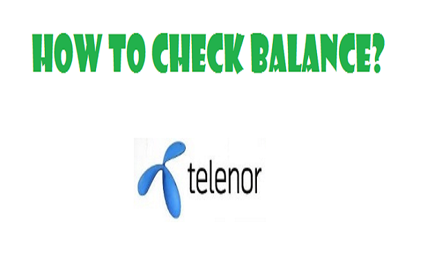 How to check telenor balance